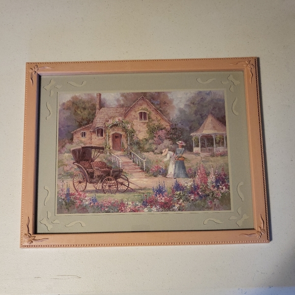 Home Interiors Other - Vintage Home Interiors Cottage Afternoon by Babara Mock Decor Wall Art Granny